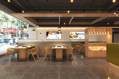 工业风火锅店3D模型下载